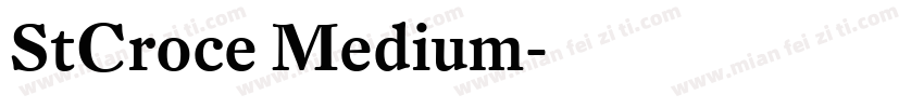 StCroce Medium字体转换